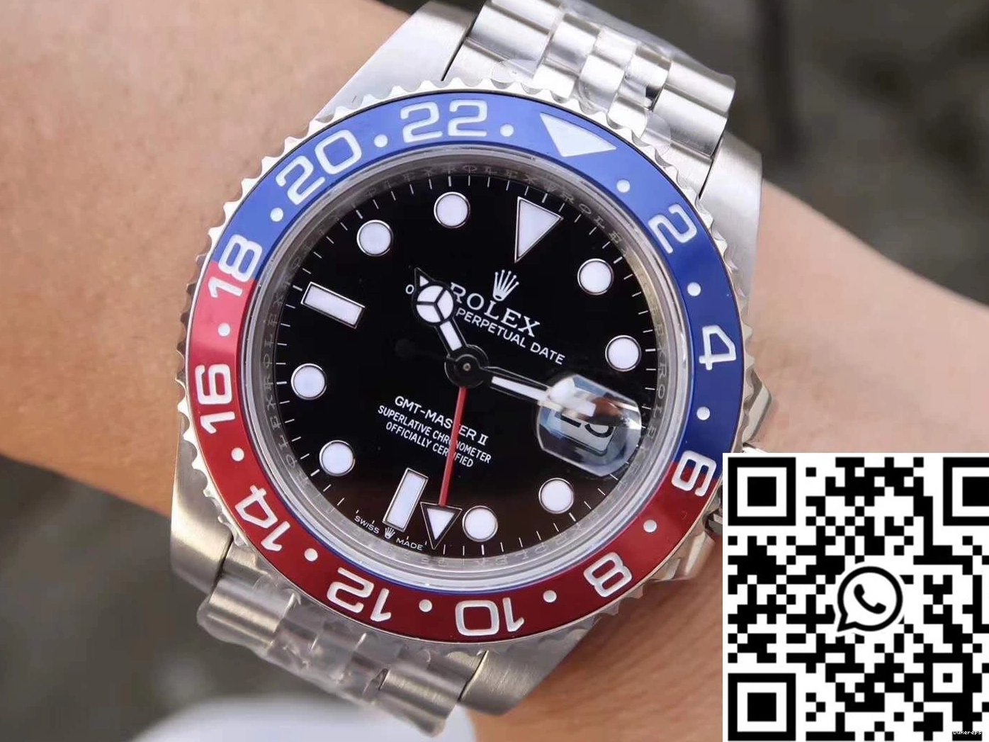Dial Rolex GM 126710BLRO GMT Factory II Sustainable Black Master 1171 0812